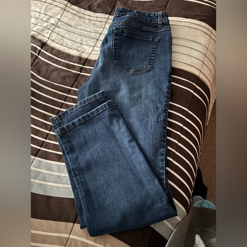Jones New York Women’s Dark Blue Straight Jeans